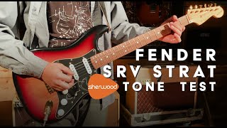 Video thumbnail for Fender SRV Stratocaster Tone Test - Sherwood Music by Sherwood Music