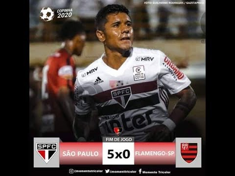 São Paulo 5 x 0 Flamengo SP - ATROPELOU E HUMILHOU ! Melhores Momentos - Copa São Pulo Jr 2020