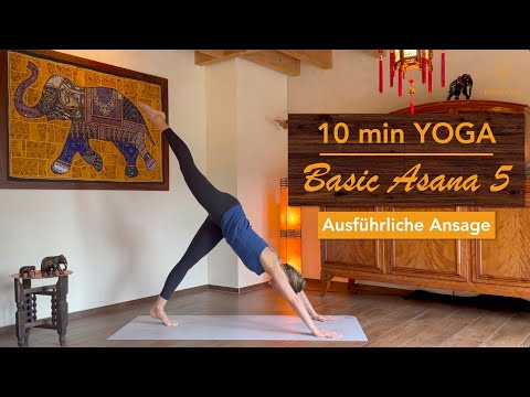 Folge 9: Basic Asana 5 - 10 Min Yoga (ausführliche Ansage)🧘🏻
