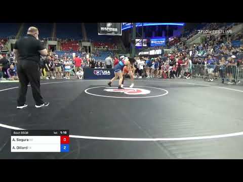 127 Lbs Round Of 16 - Alexis Segura, Colorado Vs Alicen Dillard, Texas 0984