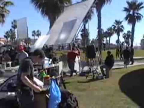 Melody on set of "Go Too Far".