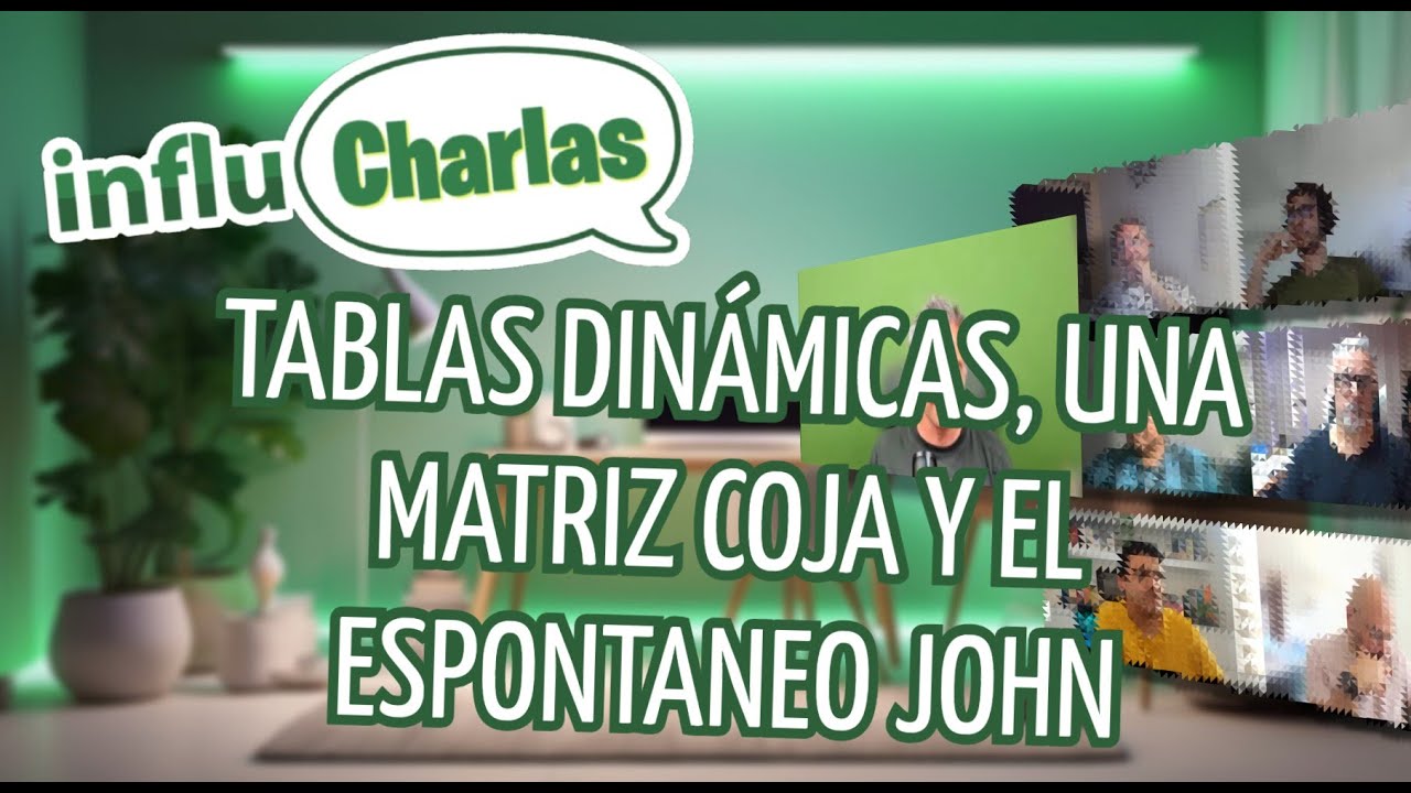 Influcharla: tablas dinámicas, scan secuencial y datos agrupados