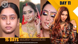 Day 11 | 15 days Makeup challenge | Online class |   @pkmakeupstudio
