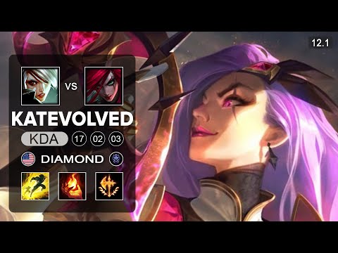KatEvolved Katarina Mid vs Riven - NA Diamond - Season 12 Patch 12.1