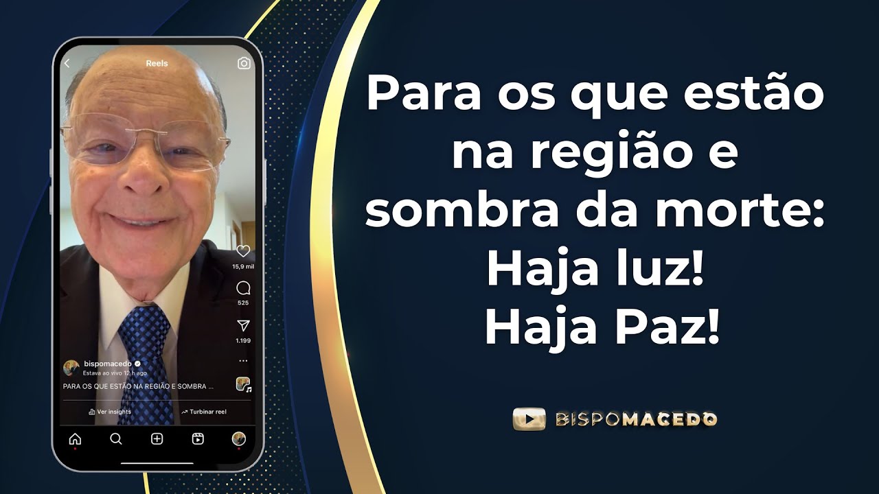 Para os que estão na região e sombra da morte: Haja luz! Haja Paz! - Meditação Matinal 10/11/24