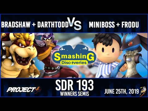SDR193 Draft Doubles Winners Semis: Miniboss + FroDu (Blue) vs Bradshaw + DarthTodd (Red)