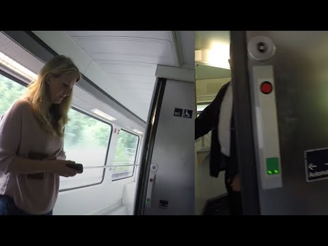 Embarrassing Exposure Using StarTrek Like Bathroom/Toilet in Germany