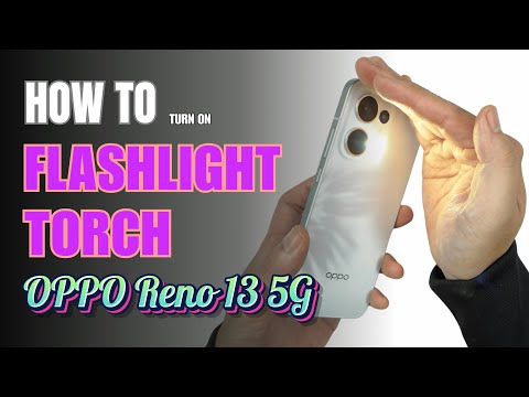 How to turn on Flashlight | Torch on  OPPO Reno 13 5G