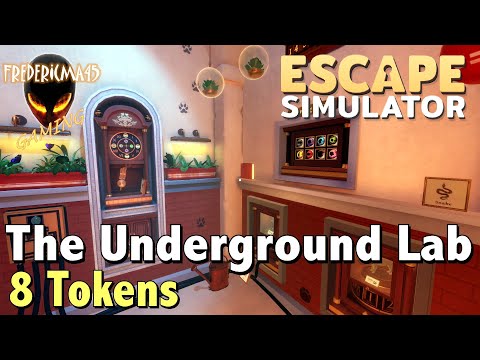 Escape Simulator : UNDERGROUND LAB Edgewood Mansion / 8 Tokens Location - Jack Beanstalk Achievement