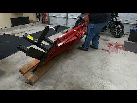 Harbor Freight Motorcycle Lift Modifications - Table Lift Upgrades BEST modification - Dolly - DIY