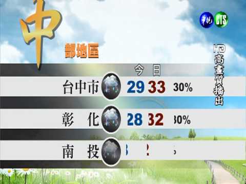 2013.09.06華視午間氣象 謝安安主播