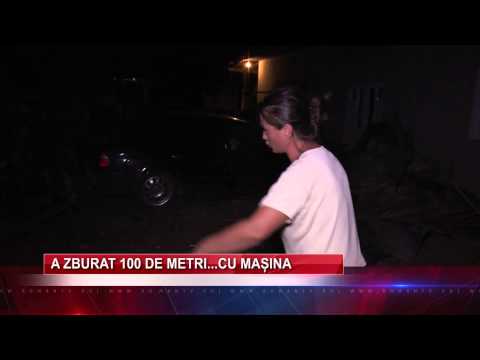 A zburat 100 de metri... cu masina