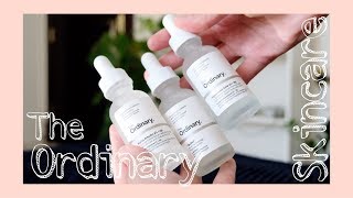 the ordinary skincare unboxing + thoughts | buffet, alpha arbutin 2%, hyaluronic acid 2% + B5