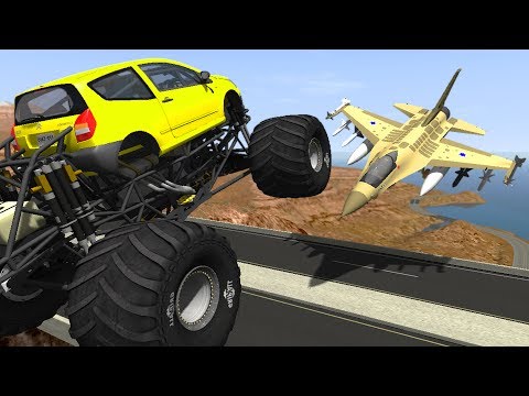 BeamNG Drive Epic High Speed Bridge Jumps #21