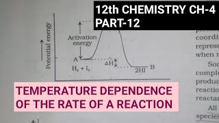 12th Chemistry Ch-4||Part- 12||Temperature dependence of the rate of a reaction||Study with Farru