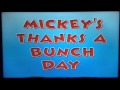 Mickey S Thanks A Bunch Day Title Card