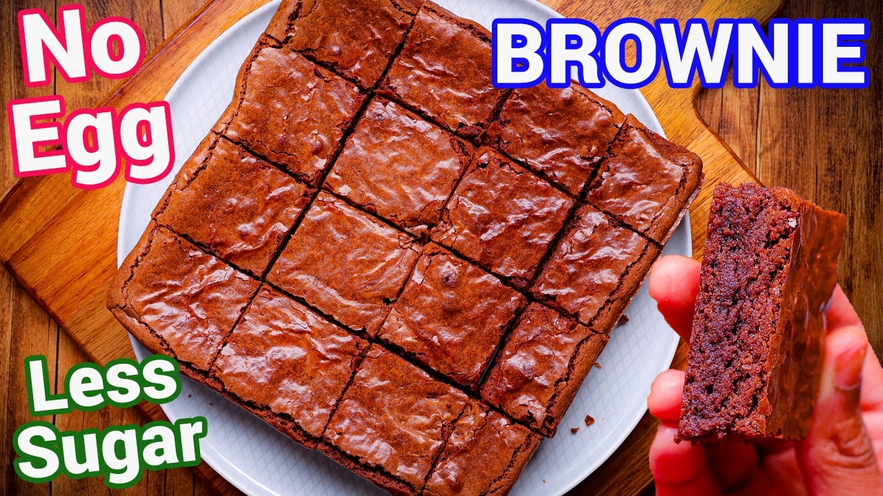 Eggless Chocolate Brownies - Chocolate Brownies Eggless & Fudgy | Kids Favourite Dessert Snack