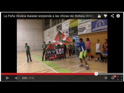 La Peña Hirukoa Ibaizabal sorprende a las chicas del Bizkaia GDKO en pleno entrenamiento