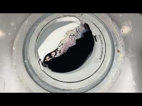 291. Sheleeart Australian Fluid Artist - Negative Space Swipe - Interference Colours