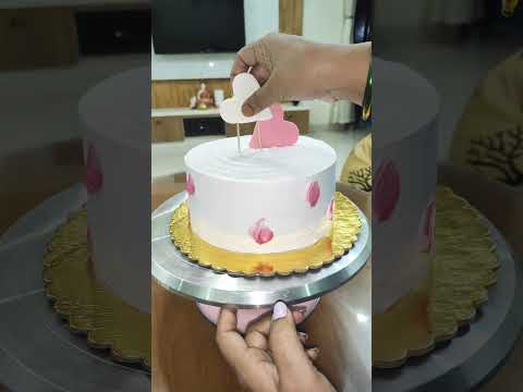 💕Twin Heart💕.                              #cake #cakedecorating #cakeshorts #cakedesign #aniversary