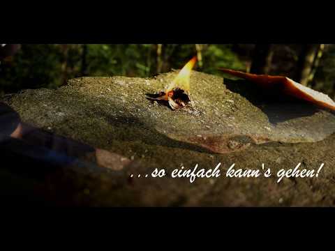 Feuer machen mit Kienspan