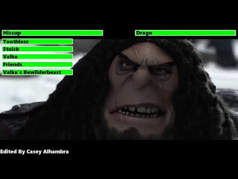 How to Train Your Dragon 2 Bewilderbeast Battle with healthbars