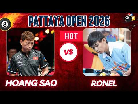 🔴 Live 2026 PATTAYA OPEN POOL Top 16 | HOÀNG SAO VS RONEL