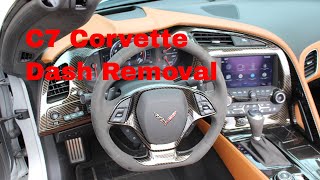 C7 Corvette Dash Removal. Step-by-step procedure.
