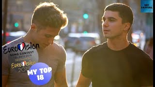 My Top 18| France Eurovision 2019 (Destination Eurovision 2019)