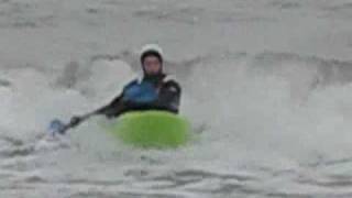 preview picture of video 'Millendreath, Near Looe, Surf kayaking'