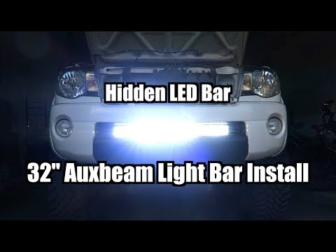 32" Auxbeam Hidden Light Bar Install On 2009 Tacoma