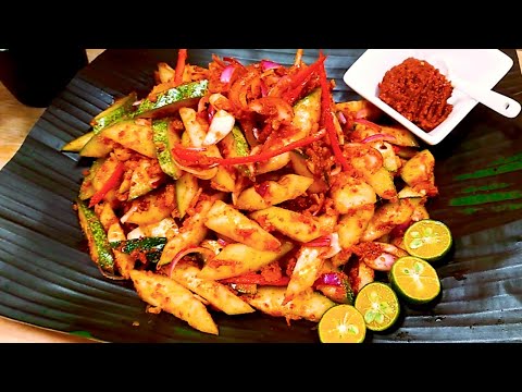 Kerabu Timun/Spicy Cucumber Salad/Sambal Belacan Cucumber Salad/Monica's Singapore Kitchen