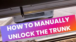 2011-2017 Lexus CT 200h - Manual Trunk Opening - Girlie Garage