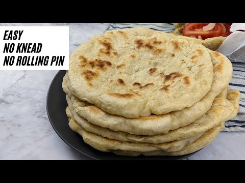 Easy Pitta Bread Recipe - Homemade Greek Pita for Souvlaki