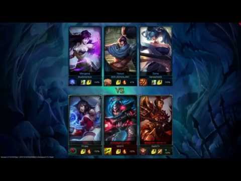 League of Legends [3v3]---Jarven/Caitlyn/Ahri Vs. Morgana/Yasuo/Sona