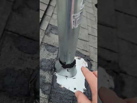 HVAC B-vent flue pipe roof flashing install  - Gone horribly wrong by hvac company!