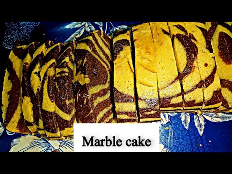 Marble cake || soft cake || Nasra kitchen
