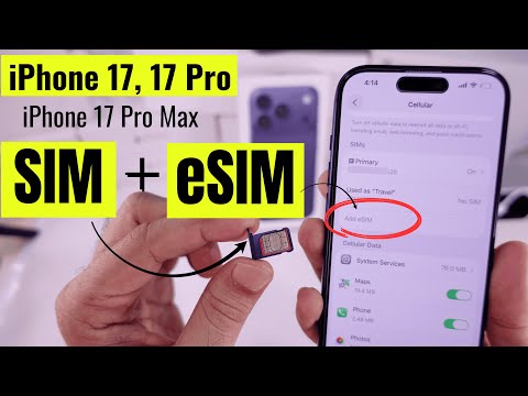 iPhone 17 Pro/Max HOW TO: Insert/Remove a SIM Card & Transfer eSIM