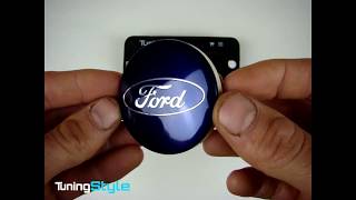 Колпачок для литого диска Ford 6M211003AA 54 50 9 синий хром фото