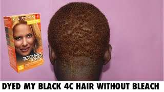How to Dye SHORT HAIR at Home WITHOUT Bleach | Clairol 7G Lightest Blonde