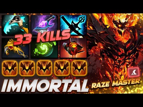 Shadow Fiend RAZE MASTER 33 KILLS - Dota 2 Pro Gameplay [Watch & Learn]