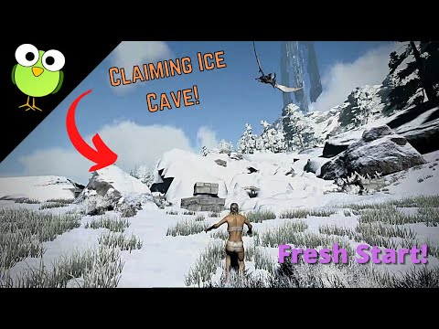 Claiming Ice Cave & Wiping Carno Cave! | Fresh Start! | Ark: Survival Evolved | Day 1