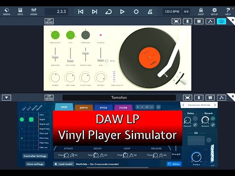 DAW LP - Vinyl Player Simulator by Klevgränd - UPDATED - Tutorial & Demo in Cubasis 3