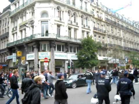 Deutschland Hooligans in Brüssel (2) | Deutschland gegen Belgien 2010