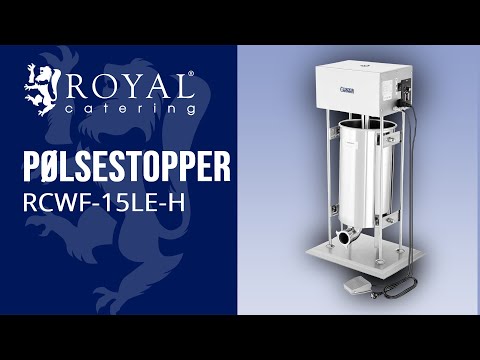 Produktvideo - Pølsestopper - 15 l - elektrisk - inkl. 4 pølsetragte - Royal Catering