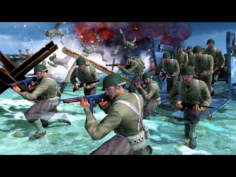 Most Realistic D-DAY Omaha Beach Invasion EVER! - Gates of Hell: World War 2 Mod Battle Simulator