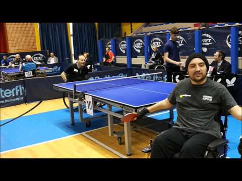 Gabriele Capponi attending his first Italian Table Tennis Championship