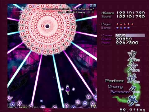 [TAS] Touhou 7 PCB Lunatic Pacifist Perfect No Focus