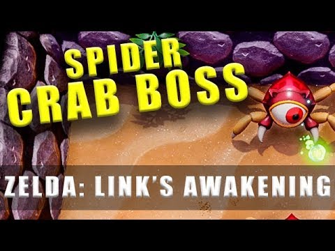 The Legend of Zelda Link's Awakening Switch Catfish's Maw Spider Crab Eye mini boss Level 5
