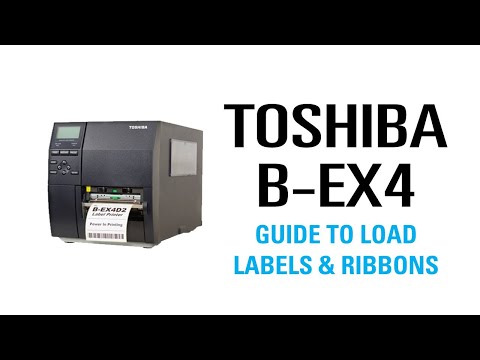 How to change label, ribbon and setup for TOSHIBA BEX-4 Thermal Printer